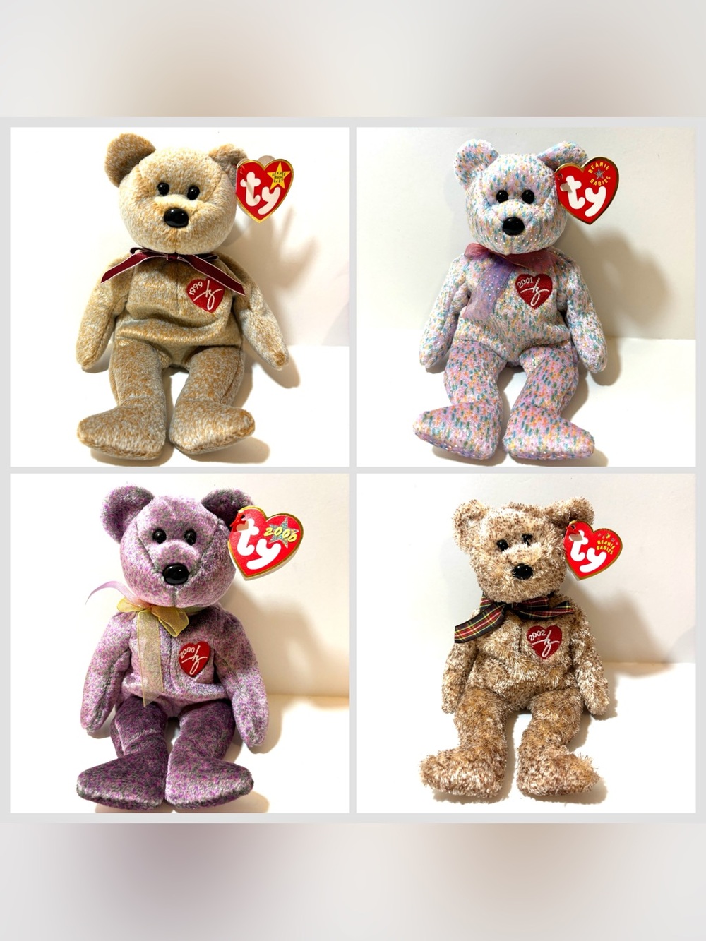 Retired Ty Beanie Babies 1999 2000 2001 2002 Signature Bears Bundle